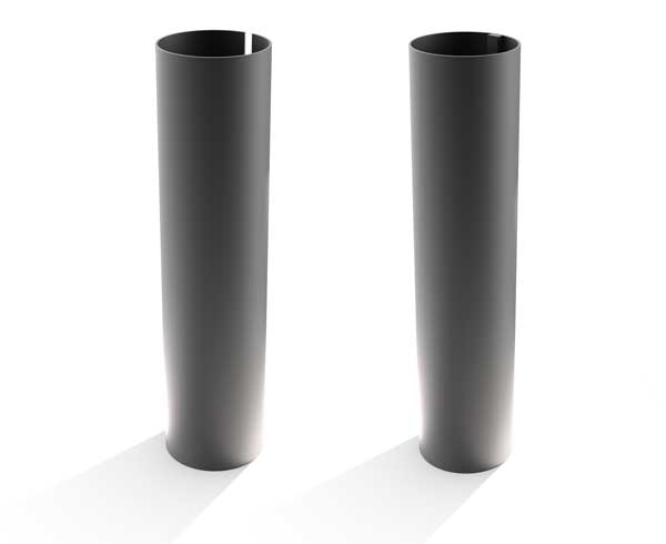 Custom roll formed tubes